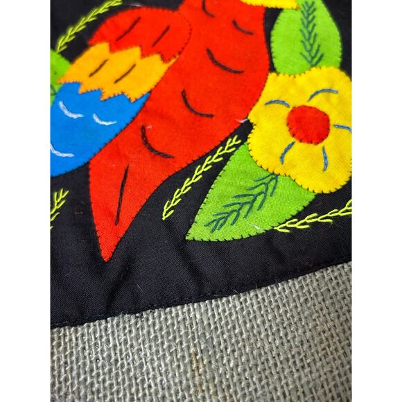 Panama‎ Souvenir Tote Bag Embroidered Bird Woven Handbag Purse - Picture 9 of 9